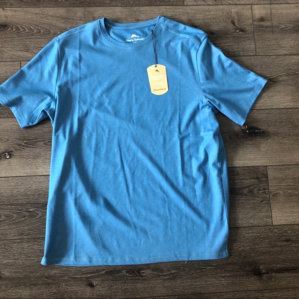 Tommy Bahama shirt large Shirt Wicking Blue Golf